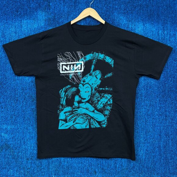 Nine Inch Nails 2005 With Teeth Tour Industrial Rock Band T-Shirt Size Large - Picture 1 of 4